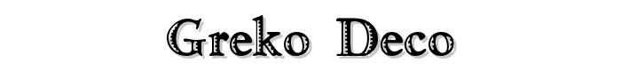 Greko Deco font